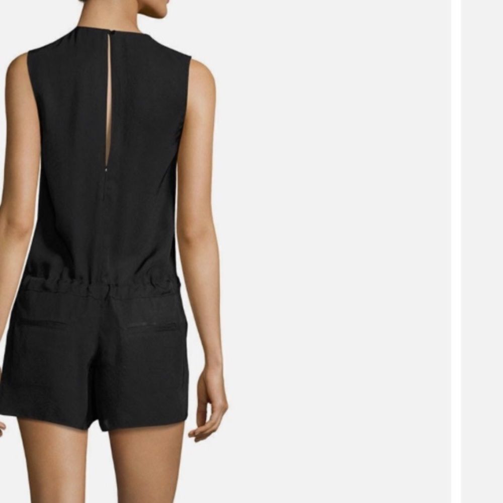 Rag & Bone Black Romper Cross Cross Size Small Li… - image 3